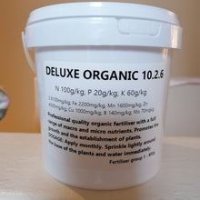 Load image into Gallery viewer, DELUXE ORGANIC 10:2:6 Fertiliser 800g
